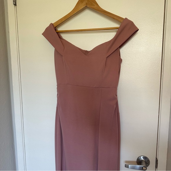 Dusty Mauve Emerald Sundae Bridesmaid Dress Size M - Picture 4 of 10